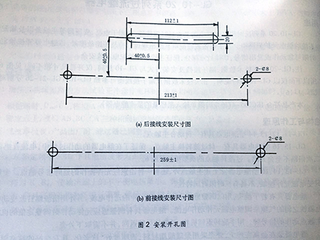 gl-15、25反時(shí)限過流繼電器安裝開孔圖