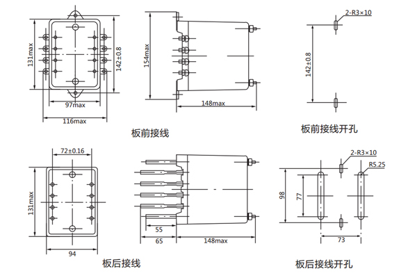 開孔尺寸· 開孔尺寸·