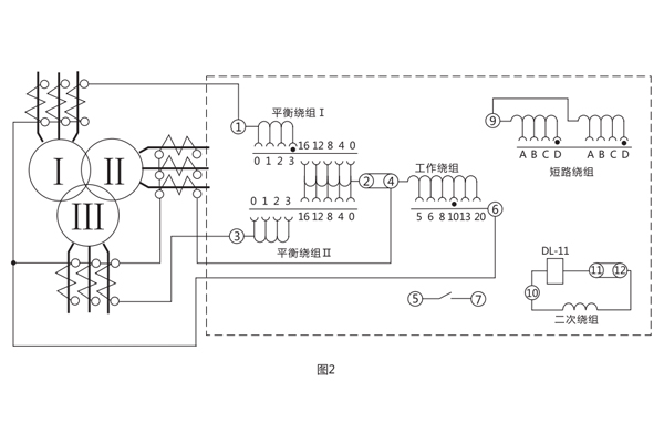 BCH-1差動(dòng)繼電器制動(dòng)繞組 BCH-1差動(dòng)繼電器制動(dòng)繞組