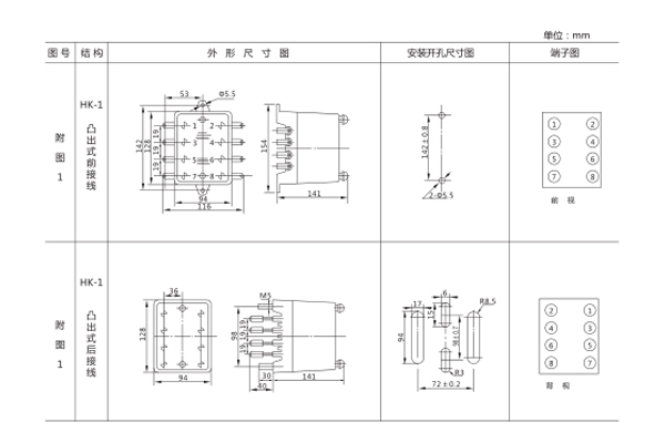 DT-13/254開孔尺寸圖 DT-13/254開孔尺寸圖
